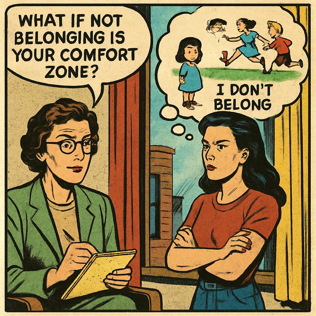 Therapy Confessions: When Not Belonging Becomes Your Comfort Zone